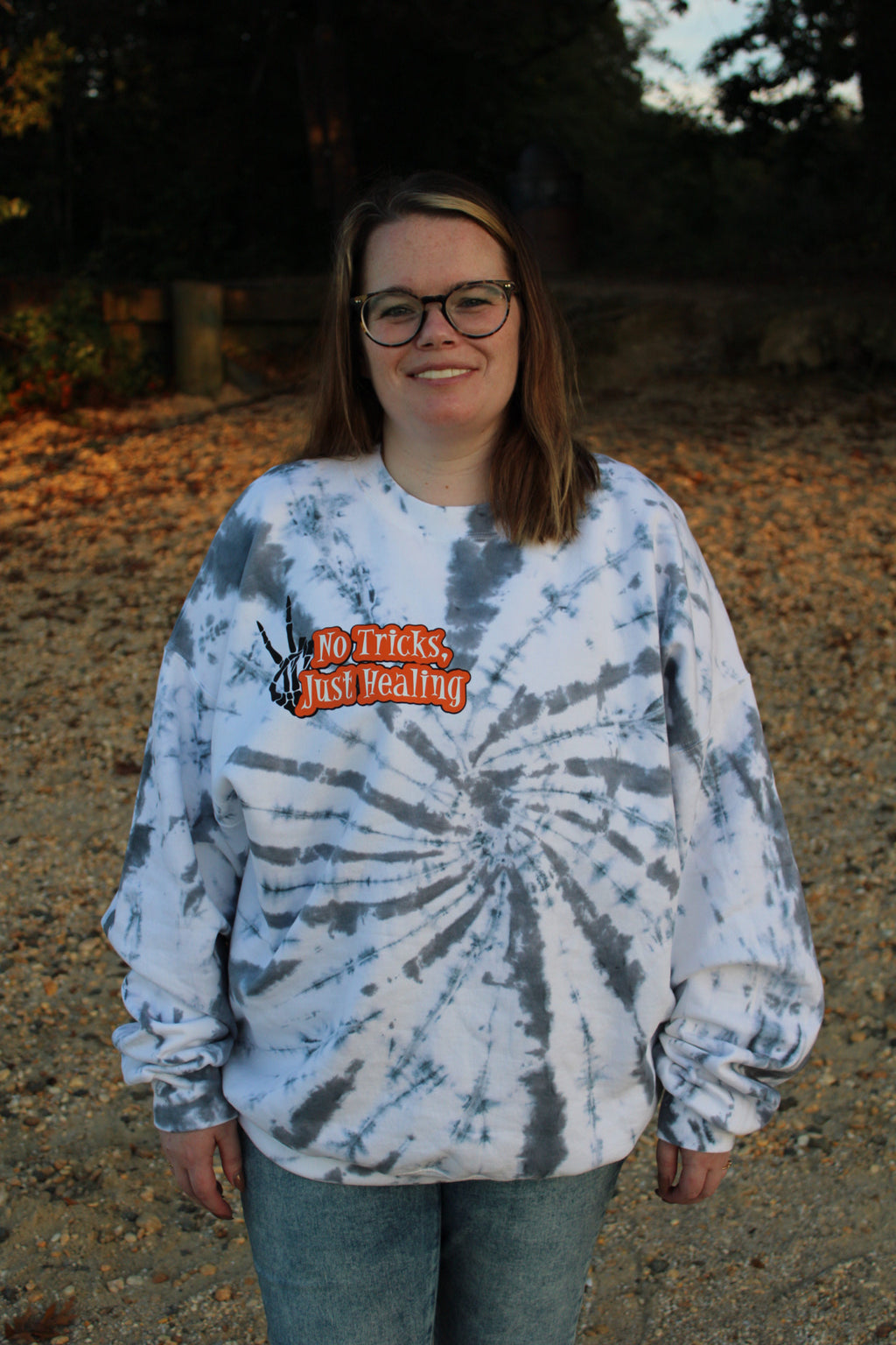 No Tricks, Just Healing Crewneck