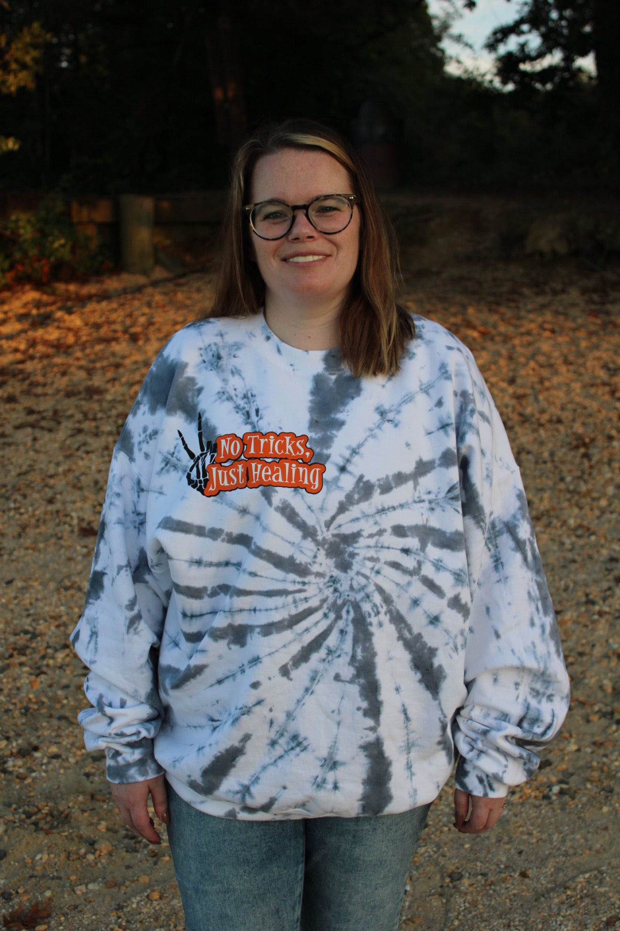 No Tricks, Just Healing Crewneck